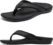 [MEGNYA] Comfortable Orthotic Plantar Fasciitis Toe Post for Mens, Lightweight Casual Sandals for Foot and Heel Pain Relief, Orthopedic Walking Flip-Flops with Arch Support