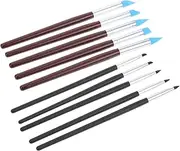 HONMEET 10pcs Manicure Tool Nail Tools for Nail Art Manicure Pen Nail Nail Pen Nail Art Tool Nail Art Pen Manicure Carving Pen Nail Polish Carving Pen Wooden Pole