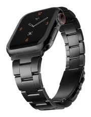 [Friendie] Stainless Steel Link Bracelet Band The Sydney Apple Watch Compatible