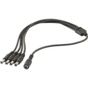 Doss 2.1mm Socket TO 4X2.1mm Plugs Dc Distribution Lead Nickel plated Connectors