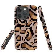For iPhone 15 Pro Max Case, Shielding Cover, Leopard Pattern