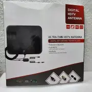 Digital HDTV Antenna - Ultra Thin HDTV Antenna, 5 Meter Cable, 25DB w/ Amplifier