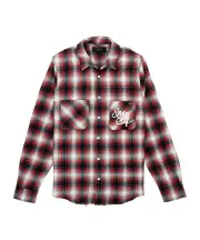 checkered shirt S,XS,L RED