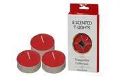 8Pack Tranquility Collection Tea Lights Scented Berrylicious Candle(4 Hour Burn)