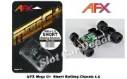 AFX 1 Brand New Mega G+ SHORT Rolling Chassis 1.5 Fits Racemasters & Tomy 21029