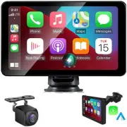 Wireless Apple Carplay Screen for Car, 7" HD Touch Screen Portable Car Stereo...