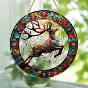 Reindeer Acrylic Suncatcher Christmas Wall Decor Suncatchers for Windows Hanging