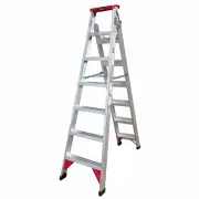 Renegade RIFOLD7-12 - Aluminium Fold Out Dual Purpose Ladder 7/12ft