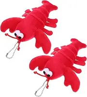 Kisangel 1Pc Adorable Crayfish Plush Pendant Cute Hanging Plush for Bags Keychains Home Decor Soft Stuffed for Adults Present for All Occasions