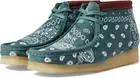 New Clarks Originals Women's Wallabee Suede Boot Green Paisley Size 7M