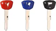 Ignition Barrel Key Switch For Kawasaki For Ninja 400 EX400 For VERSYS 650 ER650 EX650 ZX1000 1000 SX ZX10RR ZX1000 ZX14R ZX1400 Motorcycle Uncut Blade Blank Keys Motor Ignition Key Switches(6 PCS Blu