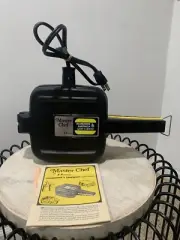 Vintage 1970s Master Chef Hamburger & Sandwich Quik-Cooker Handheld Grill