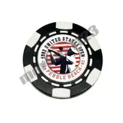 1992 US Open Pebble Beach - Dia-magnetic Clay Poker Chip Golf Ball Marker