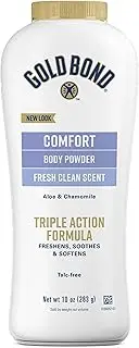 Gold Bond Ultimate Comfort Body Powder, Aloe & Chamomile 10-Ounce Bottles (Pack of 4)