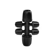 Secure and Leak Garden Irrigation Pipe Connector with 6 Way Design