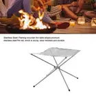 (M 42x42cm/16.5x16.5in)Outdoor Portable Fire Pit Folding Bonfire Rack Campi GR