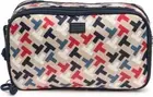 Tommy Hilfiger Erin II Large Double Zip Case Clayed Pebble/ Tommy Navy