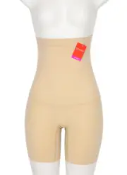 SPANX L18133 Natural 'Slimplicity' High Waist Mid Thigh Shaper Bottom Size XL