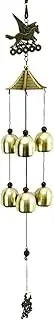 Wind Bell Retro Wind Chime Copper Yard Garden Living Decoration Metal Large Deep Tone Bells Outdoor 6 Bells Wind Bell Ornament Sweet