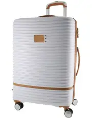 [PIERRE CARDIN] Classique Medium 70cm Hard Shell Suitcase in White