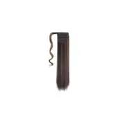 2 Pcs Long Straight Ponytail Wrap Around Ponytail Clip in Hair Extensions Natural Hairpiece Headwear Synthetic Hair