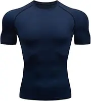 [SHEKINI] 2024 Men's Rashguard Compression Shirt Short Sleeve UV Sun Protection T-Shirt UPF 50+ Quick Drying Breathable Casual Shirt for Running Fitness Swimwear Gym Outdoor
