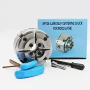 KP96 4 Jaw Self-centering Chuck for Wooden Lathe Woodworking Chuck M33 Thread
