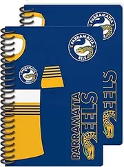Parramatta Eels NRL Rugby League Set of 2 Notebooks A5