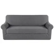 2-Piece Form Fit Stretch Sofa Covers 1/2/3 Seater Couch Cover Luxury Slipcovers