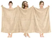 Oversized Bath Sheet 40x80 Extra Large Oversized 40x80 Bath Towel Sheet Beige