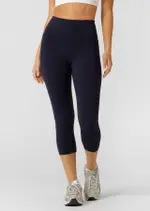 [Lorna Jane] Amy Phone Pocket 7/8 Tech Leggings in Blue, Size - XL XL French Navy