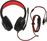 Mipcase Gaming Wired Headset with LED Noise Cancelling Microphone Ergonomic Design for Lightweight Comfortable Fit All Directional Mic for Sound for Gamers