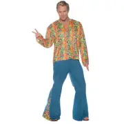 Underwraps Costumes Mens Boogie Down Costume - XX Large - Blue