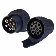 Trailer Connector Adaptor - 7 Pin plug to 13 Pin Socket - Micro Adaptor / Connector Plug - TC68