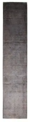 Vintage Hand-knotted Runner Rug 2'2" x 12'0" Traditional Wool Carpet
