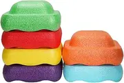 Lueear Stepping Stones for Kids - Kids Balance Stepping Stones Stackable Blocks,Toddler Jumping Stretching Stones for Obstacle Courses and Early Learning for Parks, Lawn