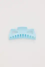 Blue Large Matte Claw Clip