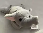 DISNEY ANIMAL KINGDOM ELEPHANT W/SOUND BEAN BAG PLUSH NEW W/TAGS RARE VHTF