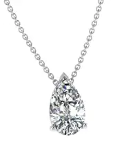 14K 3.00 ct. tw. Lab-Grown Diamond Solitaire Pendant Necklace