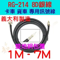 在飛比找蝦皮購物優惠-[ 超音速 ] 原裝進口 RG-214 8D銀線 1M-7M