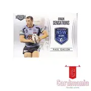 NRL 2013 Rugby League Elite - Paul Gallen 'Origin Sensations' Case Card #OS 1