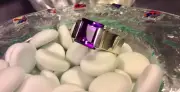 Genuine 925 Sterling Silver Large Created Amethyst Ring Size 11/W