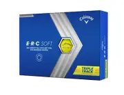 NEW Callaway 2023 ERC Soft Triple Track Golf Balls 12pk - Yellow
