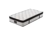 KINGSTON SLUMBER RelaxMax 31cm King Single Mattress, Euro Top, 5-Zone, Pocket Spring, Knitted Fabric