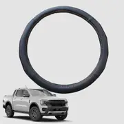 Steering Wheel Cover for Ford Ranger 2018-2022 38CM Leather - Circle
