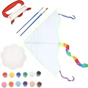 Yardwe Kite Making Kit for Boys and Girls Ages 3-5 Creative DIY Kites Educational Boys and Girls Supply