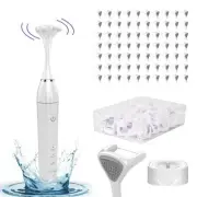 Electric Flosser with 4 Speeds + 60 Replacement Heads - Vibration Flosser, Re...