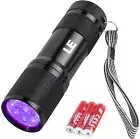 LE UV Torch 9 LED 395nm Ultraviolet Flashlight Blacklight Detector for Pet