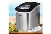 Devanti Ice Maker 2.4L Ice Cube Machine Stainless Steel Silver