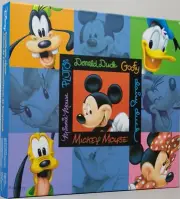 Disney Mickey & Friends Embossed Postbound 12x12 Scrapbook Album in Gift Box